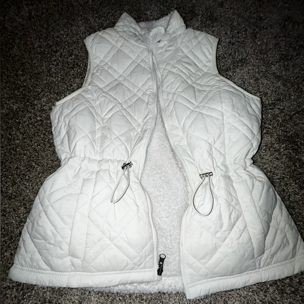 White reversible vest